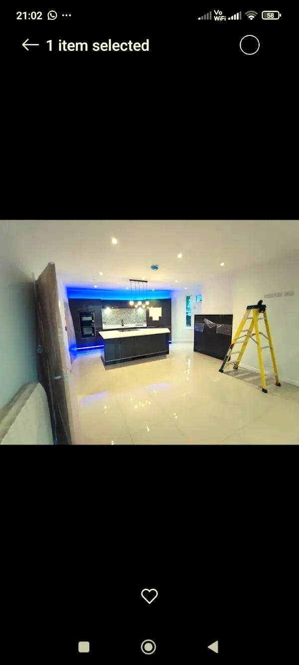 Kitchen rewire with LED lighting